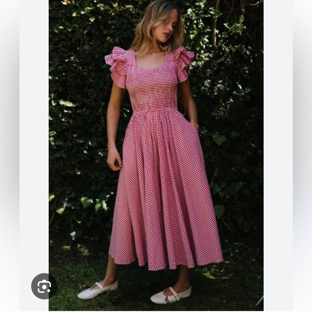 Ivy City Co Hattie Dress in Red Gingham